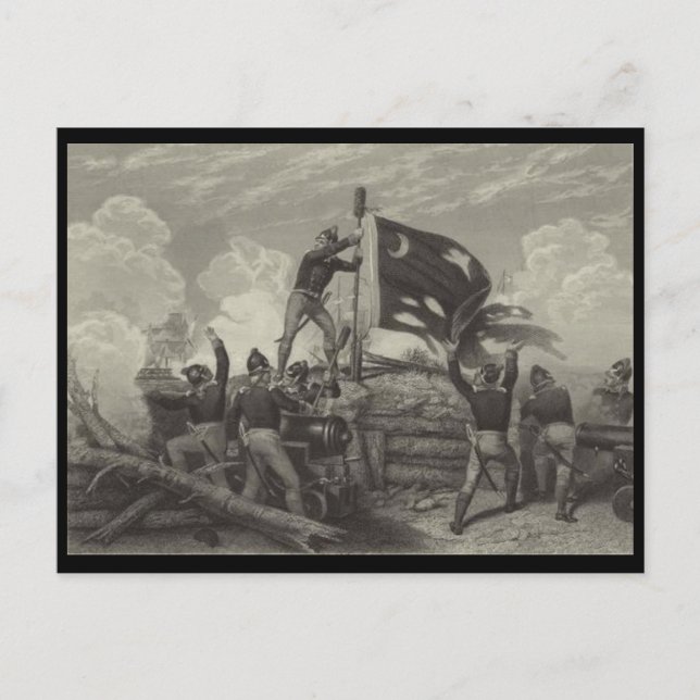 Carte Postale Bataille de l'île de Sullivan (Devant)