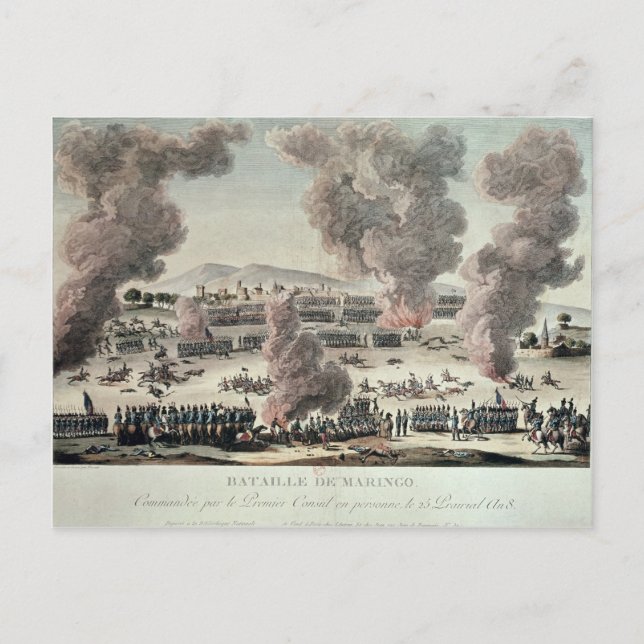 Carte Postale Bataille de Marengo (Devant)