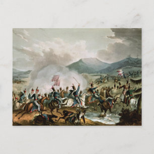 Carte Postale Bataille de Morales, gravée par Thomas Sutherland