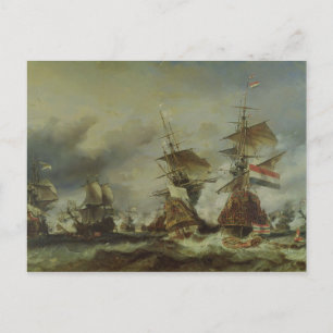 Carte Postale Bataille de Texel, le 29 juin 1694