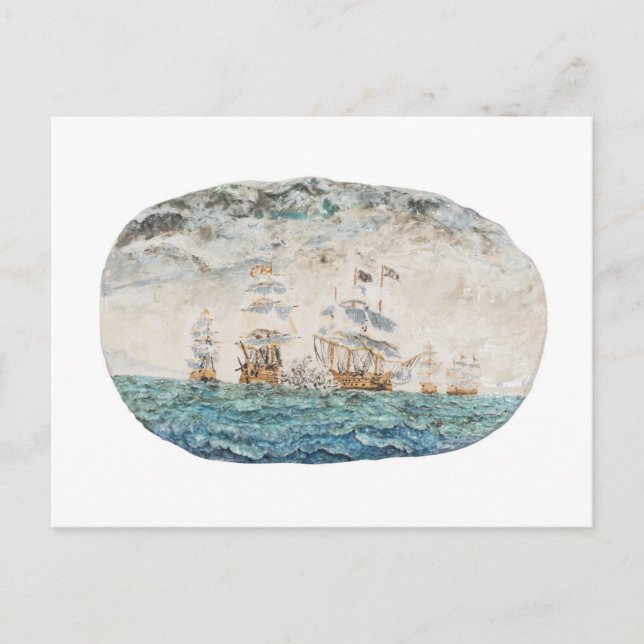 Carte Postale Bataille de Trafalgar 1805 1998 (Devant)