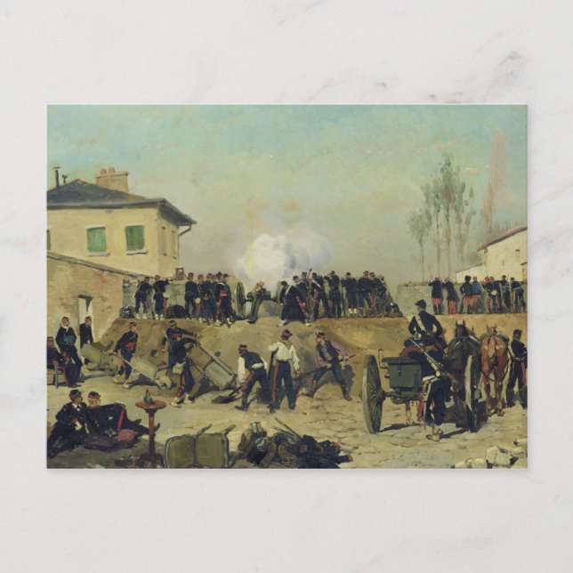 Carte Postale Bataille de Villejuif, Siège de Paris, 1870 (Devant)