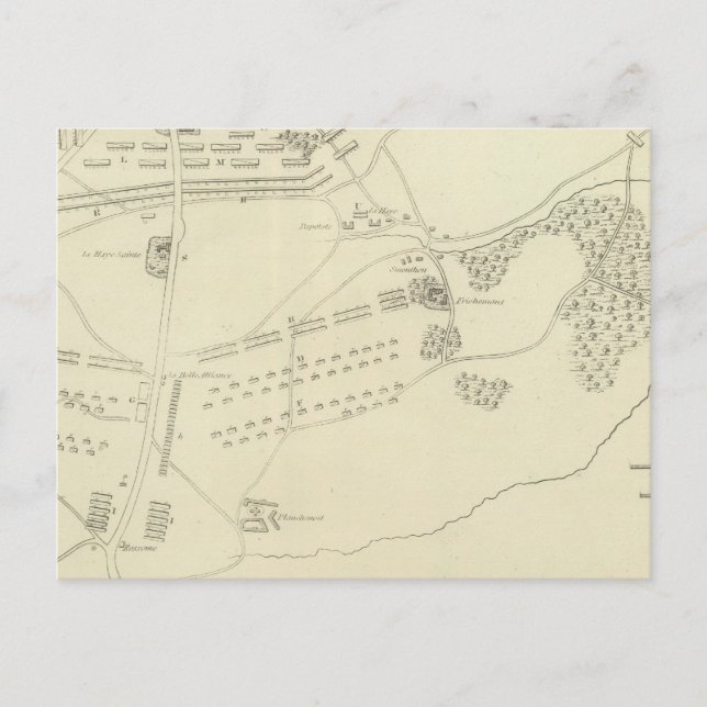 Carte Postale Bataille de Waterloo en Belgique (Devant)