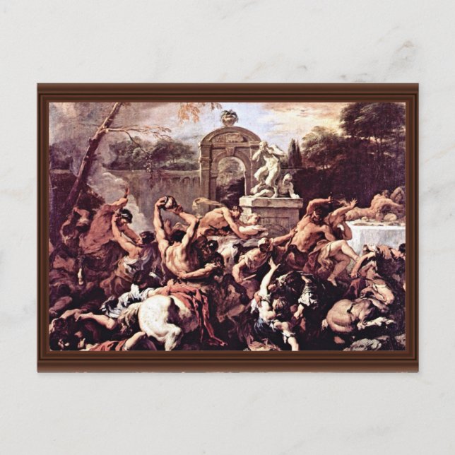 Carte Postale Bataille Des Centaures Et Lapiths De Ricci (Devant)