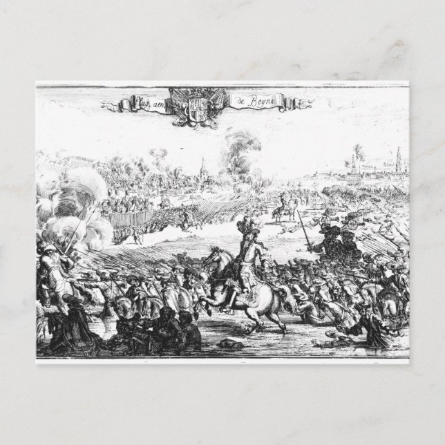 Carte Postale Bataille du Boyne, 1er juillet 1690 (Devant)