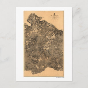 Carte Postale Bataille du désert - Guerre civile Panoramique