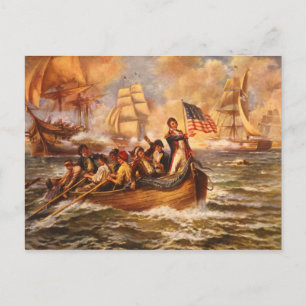 Carte Postale Bataille du lac Érié par Percy Moran