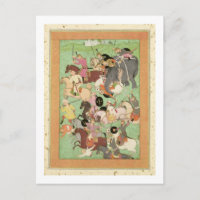 Bataille entre les forces iraniennes et turan, ill