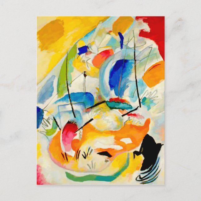 Carte Postale Bataille maritime de Kandinsky 1913 (Devant)