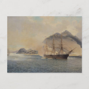 Carte Postale Bataille navale du détroit de Shimonoseki