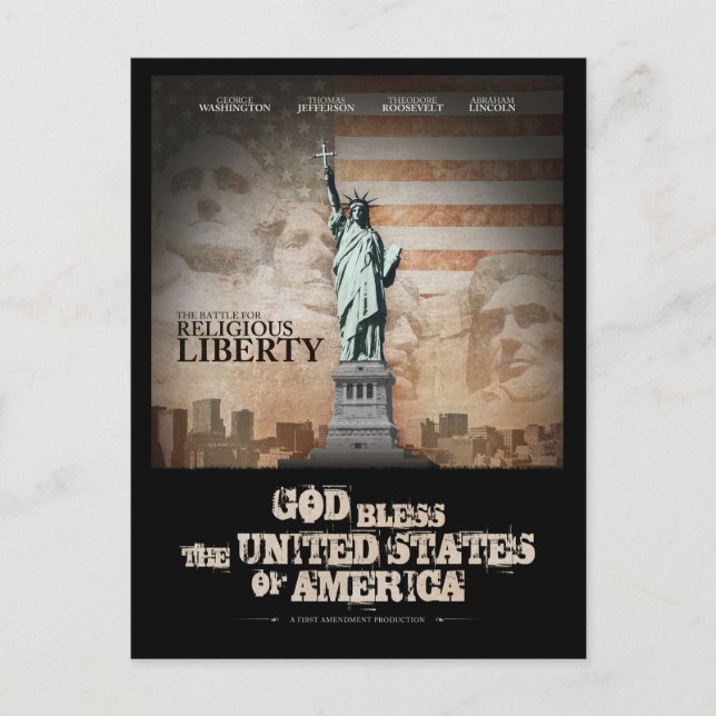 Carte Postale Bataille pour la liberté religieuse (Devant)