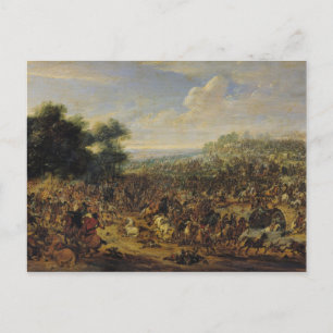 Carte Postale Bataille près d'un pont