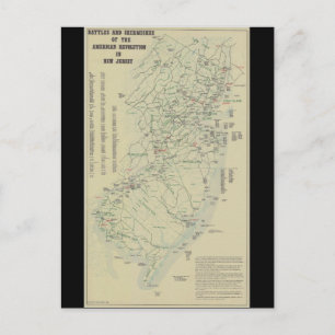 Carte Postale Batailles de la guerre révolutionnaire dans le New