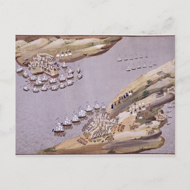 Carte Postale Batailles pour les îles de Crète et Samos, plaque (Devant)