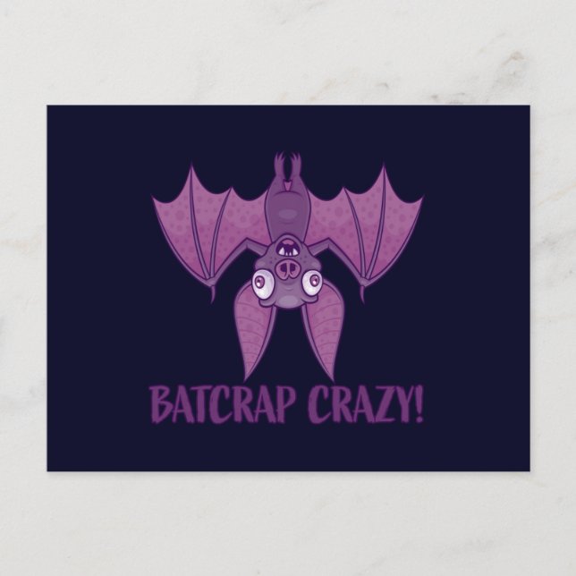 Carte Postale Batcrap Crazy Wacky (Devant)