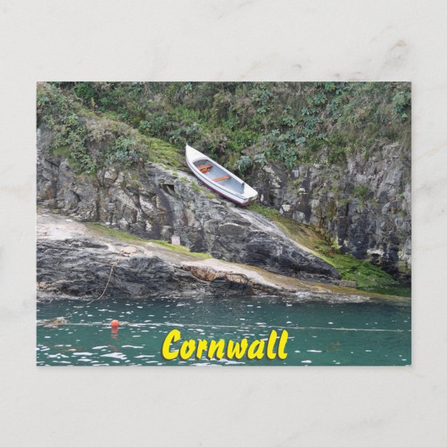 Carte Postale Bateau à Cornwall (Devant)