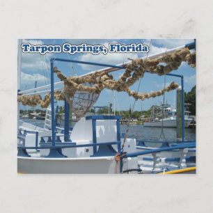 Carte postale Bateau à éponge Tarpon Springs