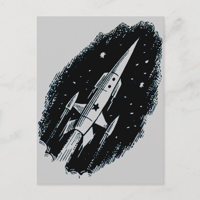 Carte Postale Bateau à fusée X-11 (Devant)
