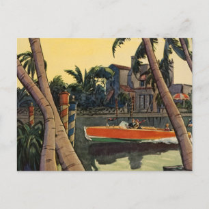 Carte Postale Bateau à moteur Dodge Jungle Edward Wilson