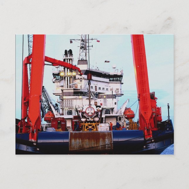 Carte Postale Bateau à moteur "Fennica", quai Edinburgh Leith (Devant)