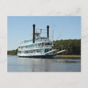 Carte Postale Bateau à pédales et nacelles