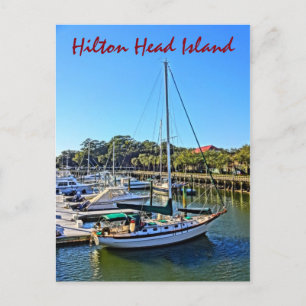 Carte Postale Bateau À Shelter Cove Marina Hilton Head Island