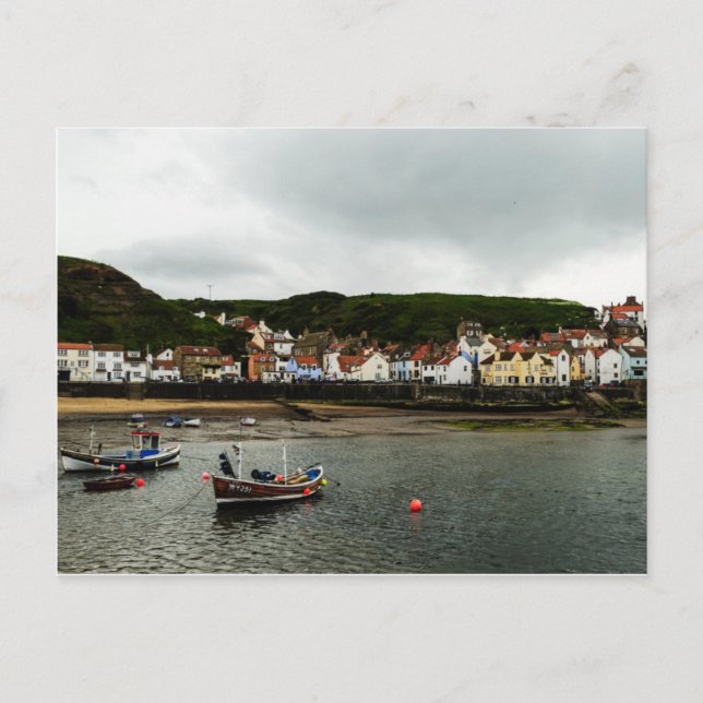 Carte Postale Bateau à Staithes (Devant)
