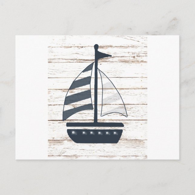 Carte Postale bateau à thème nautique 2 (Devant)