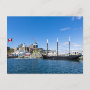 Carte Postale Bateau à voile dans le port d'Halifax