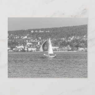 Carte Postale Bateau à voile Lac Zurich