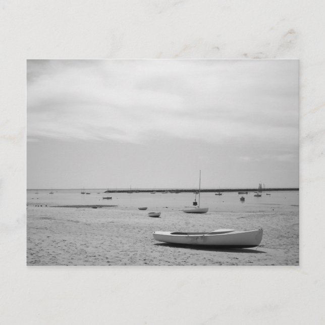 Carte Postale Bateau À Voile Sur La Plage De Provincetown (Devant)