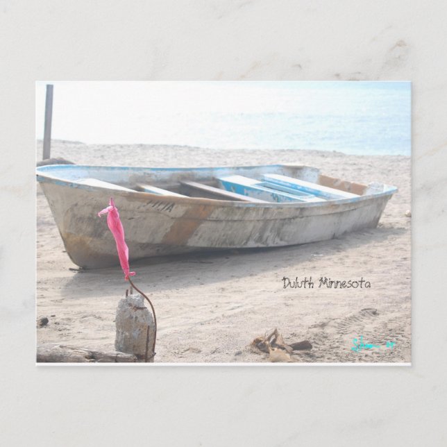 Carte Postale Bateau Abandon, Duluth Minnesota (Devant)