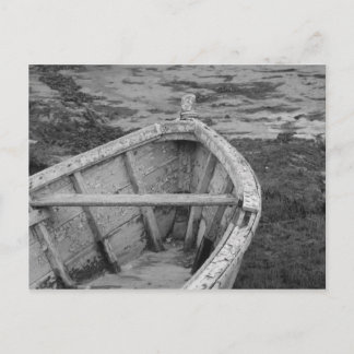 Carte Postale Bateau ancien en noir et blanc