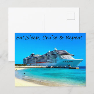 Carte postale bateau de croisière