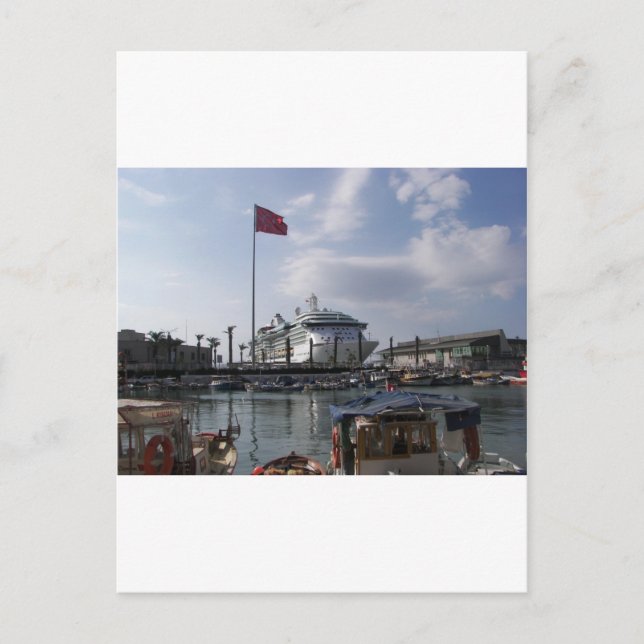 Carte Postale Bateau De Croisière Dans Le Port (Devant)