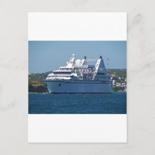 Carte Postale Bateau de croisière quittant Mahon