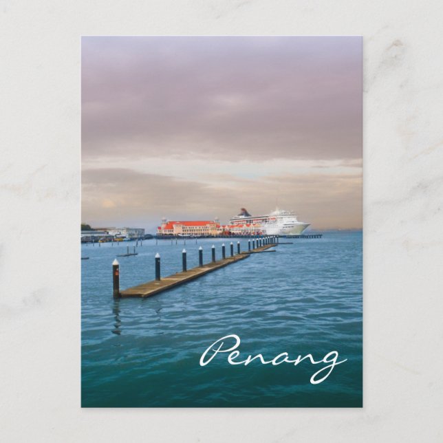 Carte Postale Bateau De Croisières À La Quai (Devant)