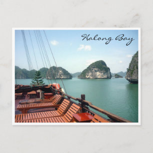Carte Postale bateau de la baie de halong
