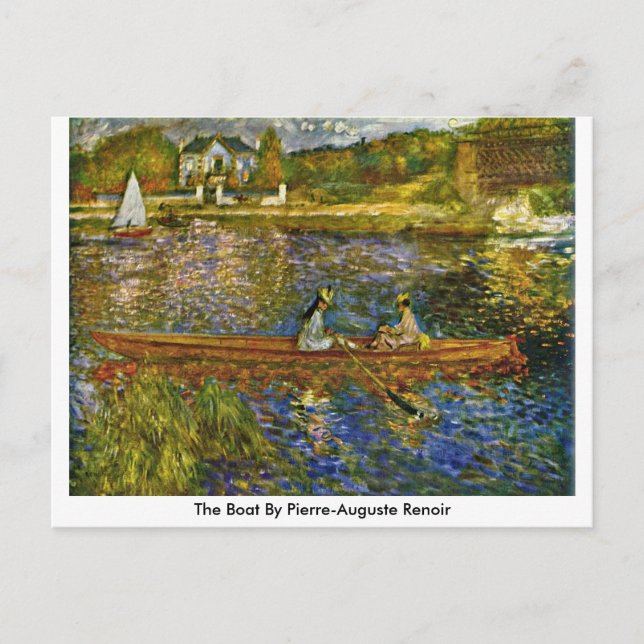Carte Postale Bateau De Pierre-Auguste Renoir (Devant)