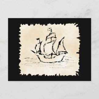 Carte Postale Bateau de pirate