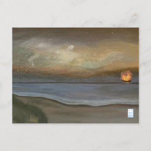 Carte Postale Bateau de pirate flamboyant d'Ocracoke