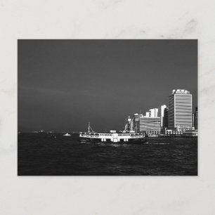 Carte Postale Bateau gratte-ciel de Hong Kong Chine ancienne mer