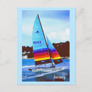 Carte Postale Bateau Hobie à Jersey