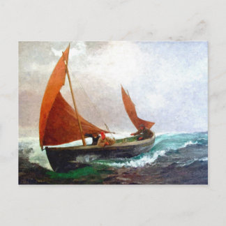 Carte Postale Bateau jusqu'à la plage
