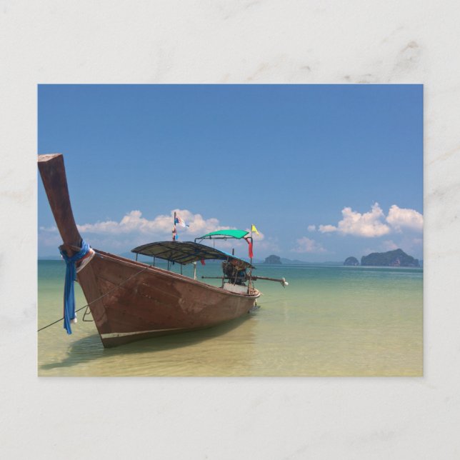 Carte Postale Bateau longue (Devant)