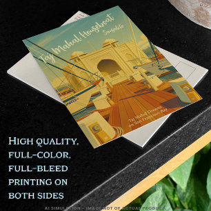 Carte Postale Bateau-maison Taj Mahal, Sausalito, Californie Voy