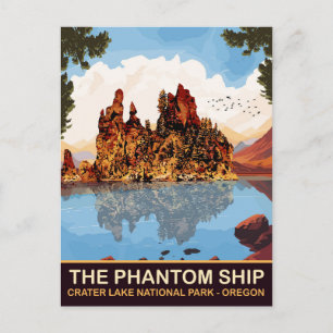 Carte Postale Bateau Pahntom, Parc national du lac Crater, Orego