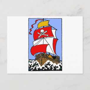 Carte Postale Bateau pirate