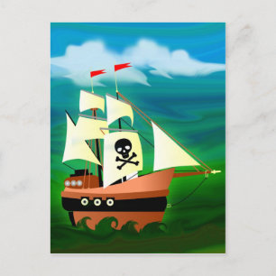 Carte Postale Bateau pirate