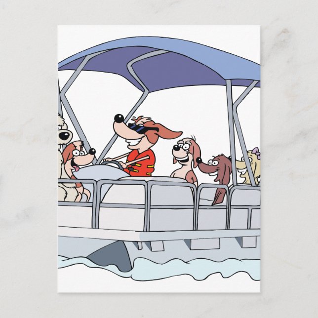 Carte Postale Bateau Pontoon (Devant)